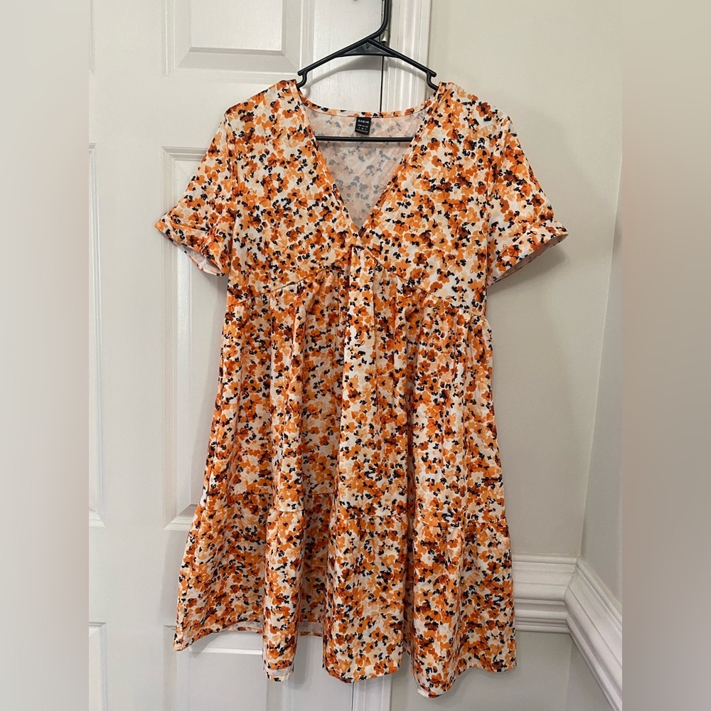 Shein Floral Print Dress Sz. Small 4